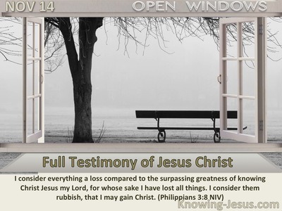 Full Testimony of Jesus Christ